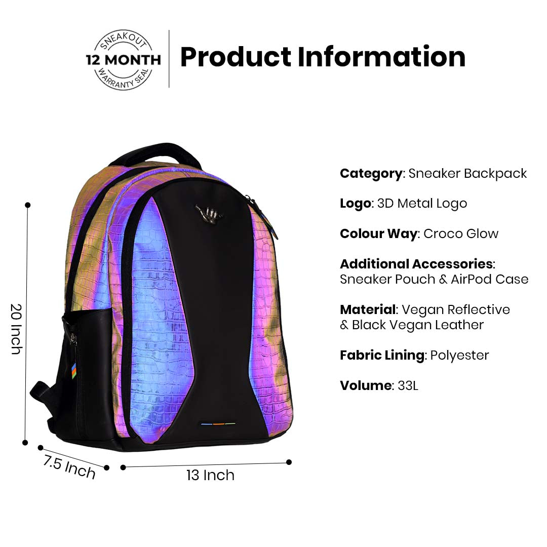 Sneakpack - Croco Glow